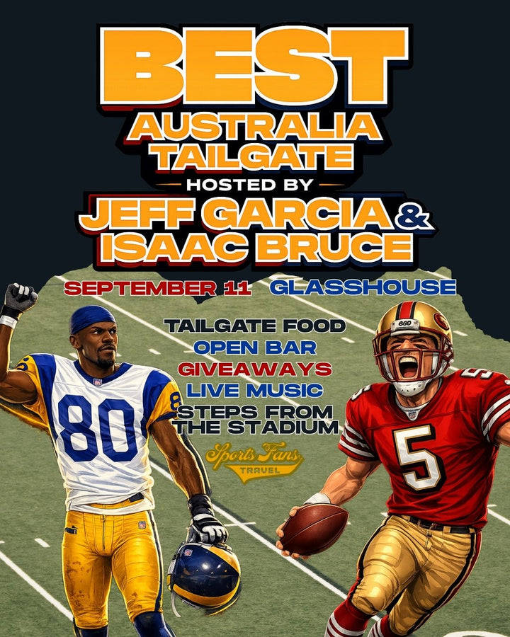 Jeff Garcia and Isaac Bruce hosts the Best Tailgate in Australia