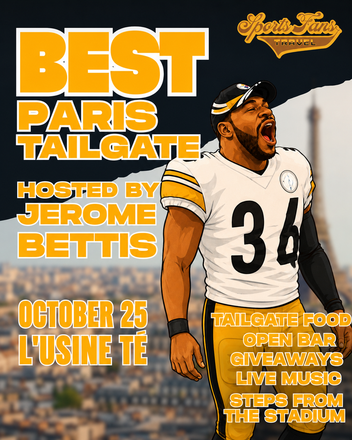 Jerome Bettis hosts the Best Tailgate in Paris