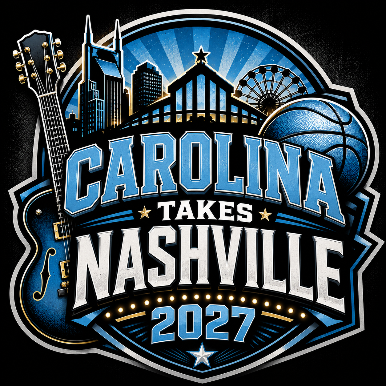2027 North Carolina Basketball Travel Package | UNC vs. Illinois in Nashville