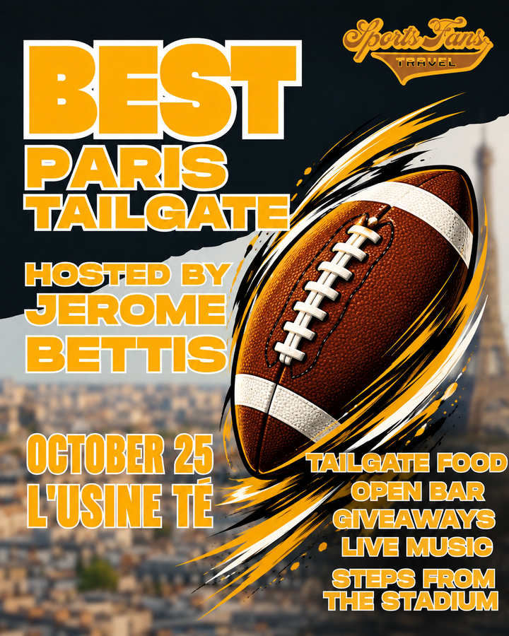 Jerome Bettis hosts the Best Tailgate in Paris